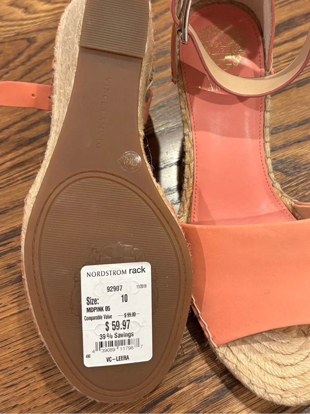 Vince Camuto Coral Ankle-Strap Espadrille Wedge